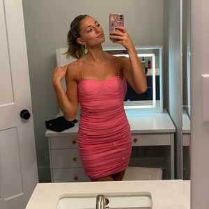 Revolve pink mini dress